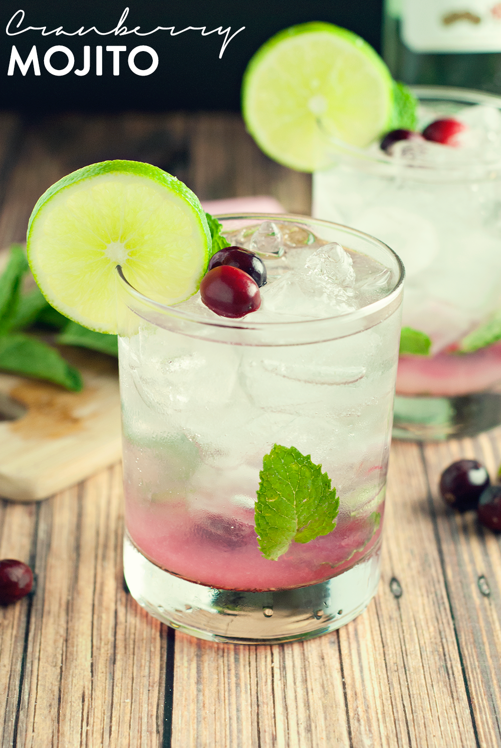 Start the night off right with this amazing Cranberry Mojito!