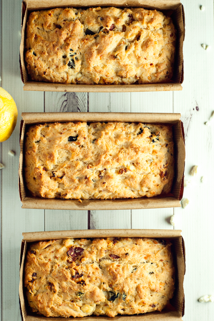 Easy SunDried Tomato and Feta Quick Bread