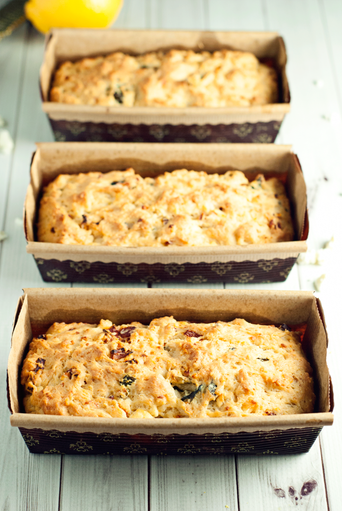 Easy SunDried Tomato and Feta Quick Bread