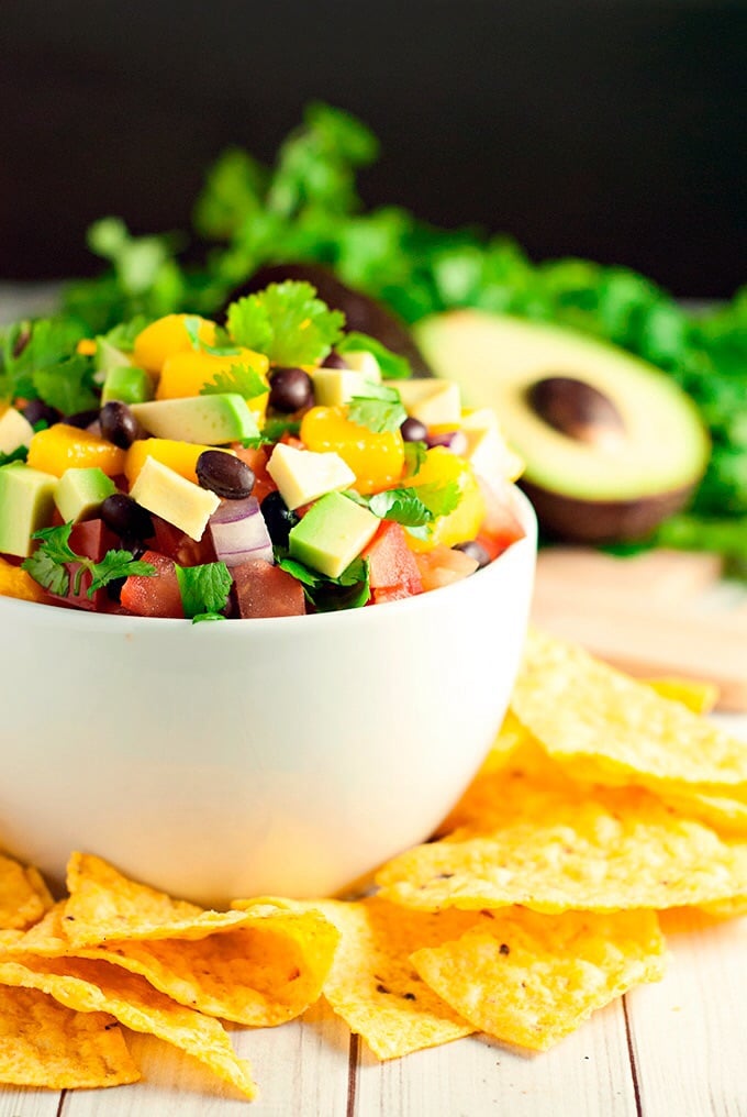 Spice up your life with this incredibly delicious two-minute mango salsa! Time to party!