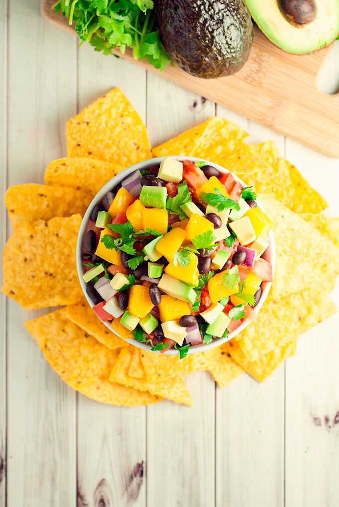 Spice up your life with this incredibly delicious two-minute mango salsa! Time to party!