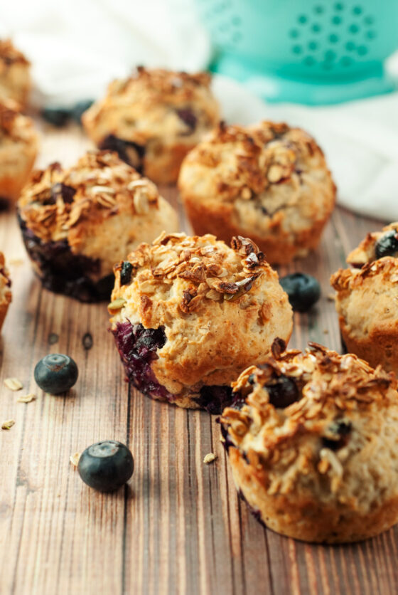 Muesli Blueberry Muffins • A Simple Pantry