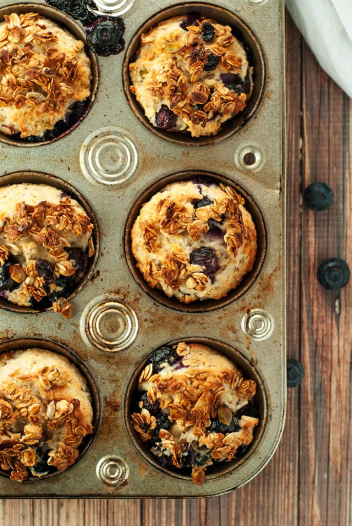 Muesli Blueberry Muffins • A Simple Pantry