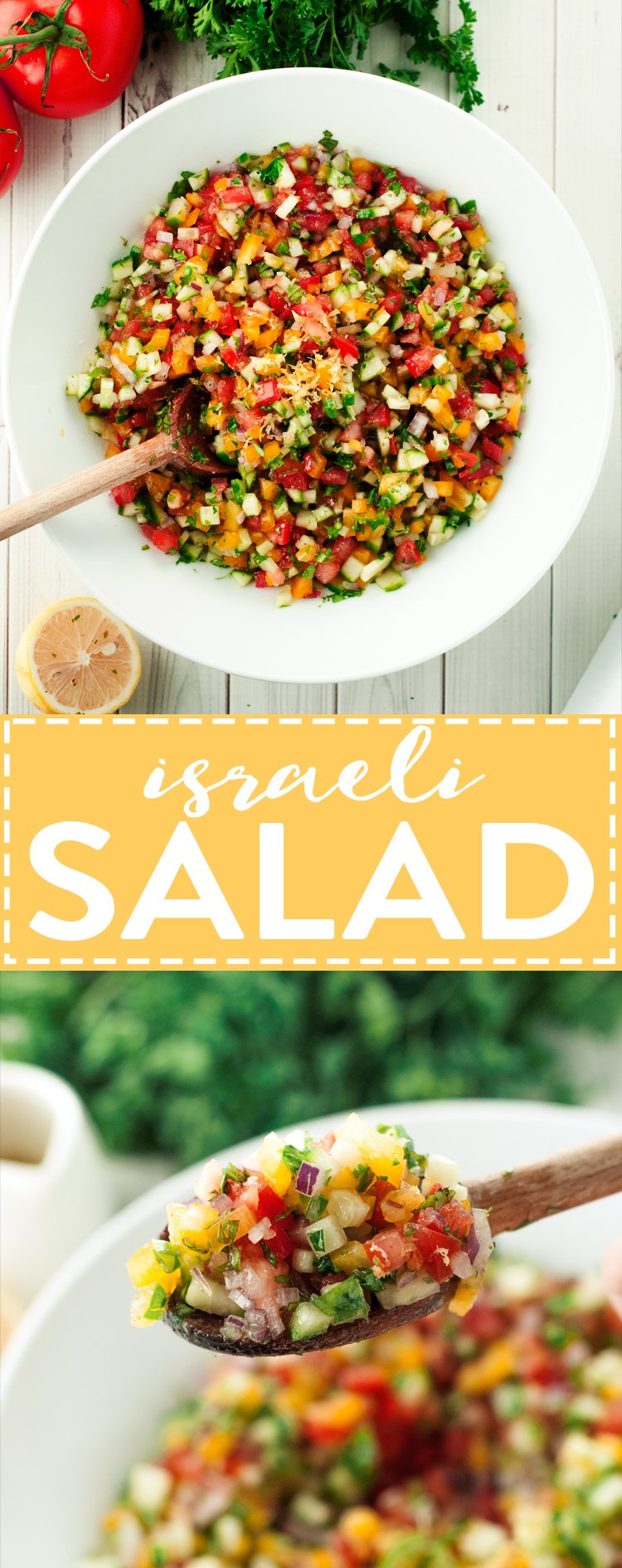 Israeli Salad Recipe | asimplepantry.com