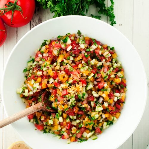Israeli Salad Recipe • A Simple Pantry
