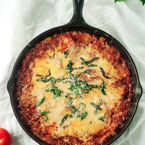 The Best Damn Easy Skillet Lasagna Recipe • A Simple Pantry