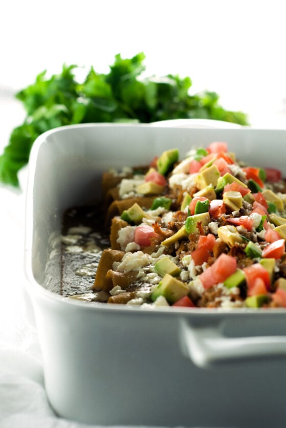 5 Ingredient Chicken Enchiladas • A Simple Pantry