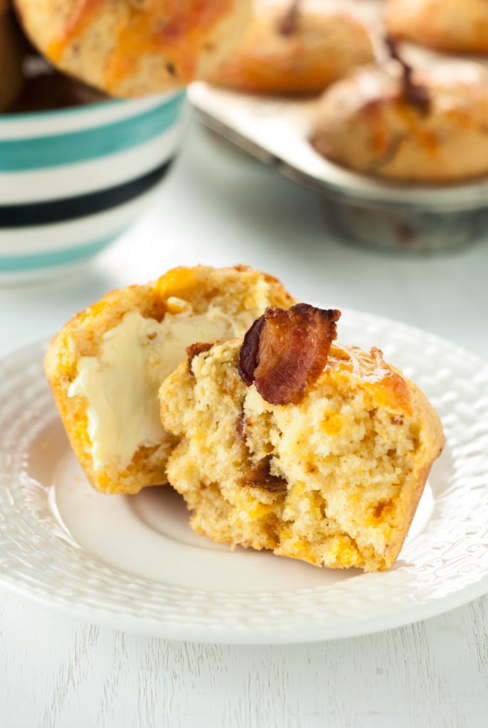 Bacon Cheddar Corn Muffins • A Simple Pantry