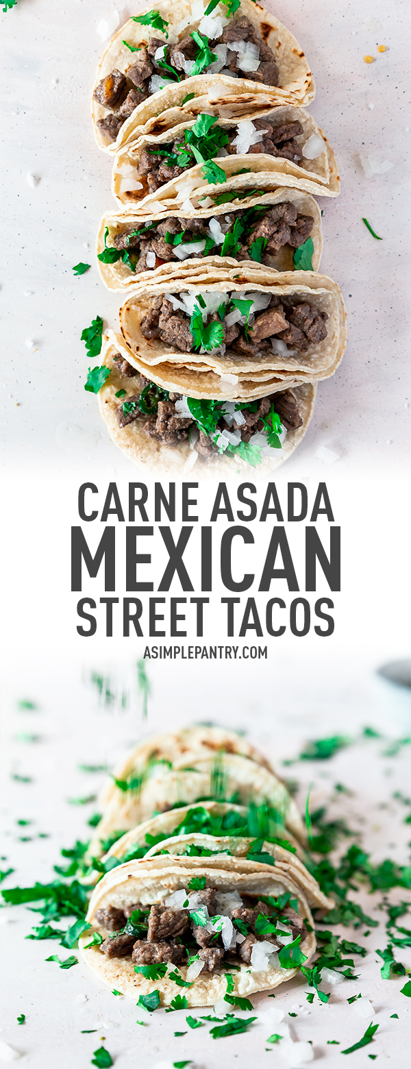 Carne Asada Mexican Street Tacos Recipe • A Simple Pantry