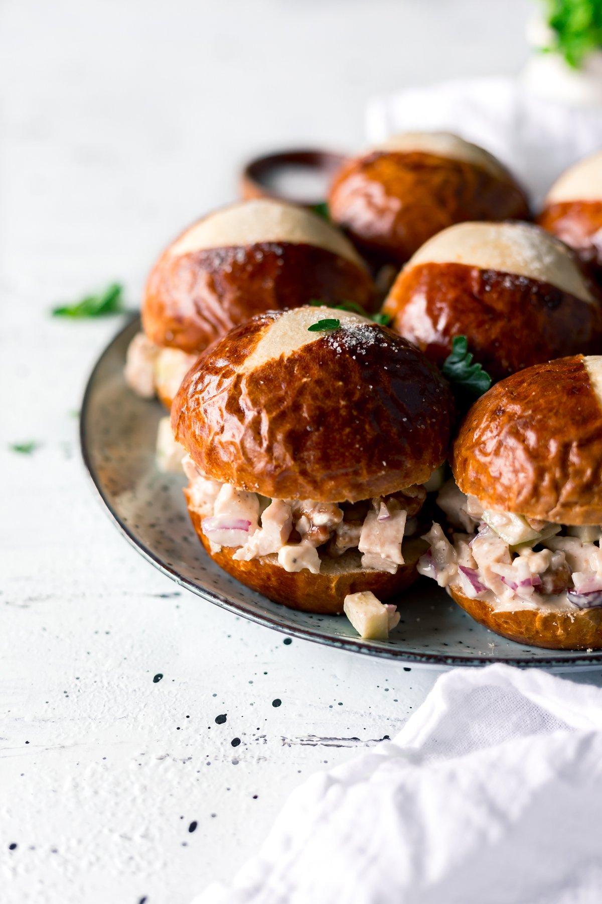 I love quick meals, and these Balsamic Chicken Salad Sandwiches are a tasty twist on an old classic recipe you'll be happy to replace! | asimplepantry.com
