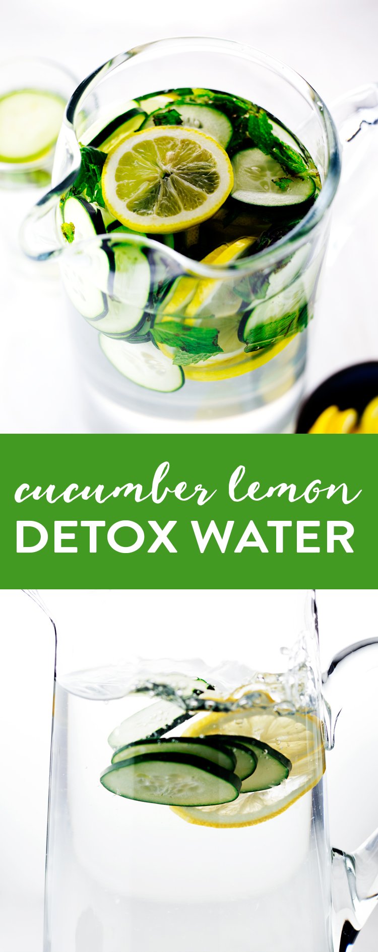 Your body will thank you when you whip up this amazing Lemon Cucumber Detox Water! | asimplepantry.com