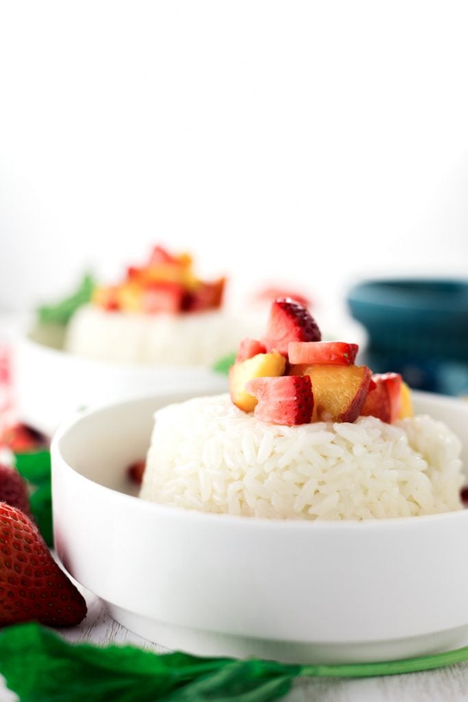 Cinnamon Sweet Rice with Fresh Fruit • A Simple Pantry