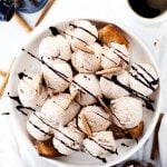 Cool down with this simple and delicious NO CHURN Mexican Churro Ice Cream! Preps in minutes, just pop in the freezer and get ready for dessert! | asimplepantry.com