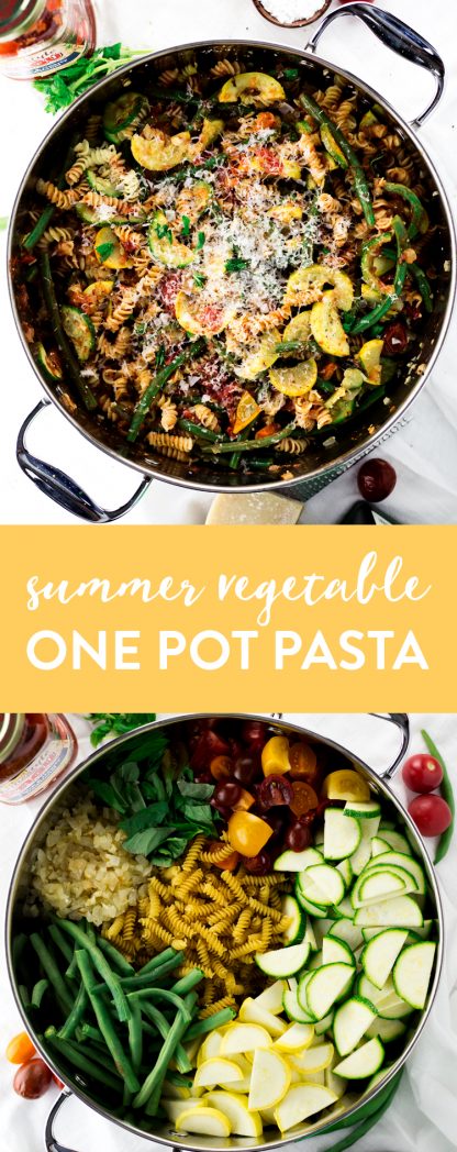Summer Vegetable One Pot Pasta • A Simple Pantry