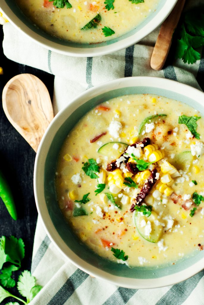 Mexican Style Easy Corn Chowder • A Simple Pantry