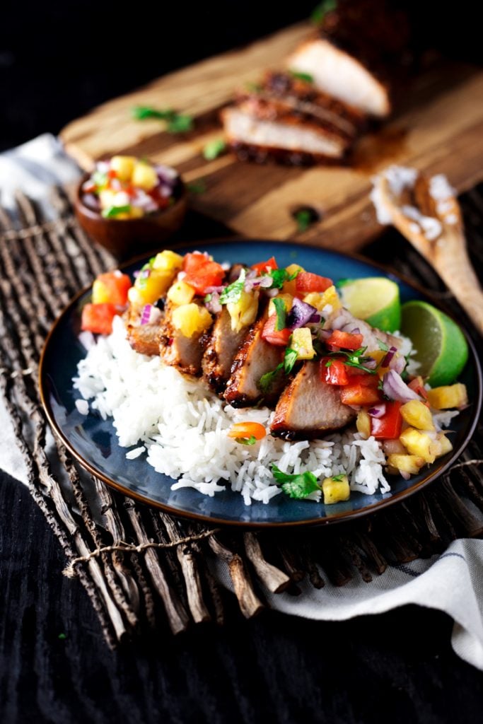 Teriyaki Pork With Pineapple Salsa • A Simple Pantry 0011