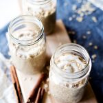Have a delicious breakfast or even dessert when you whip up this amazing Cinnamon Roll Overnight Oats recipe! All the flavor without all the baking! | asimplepantry.com