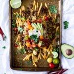 Celebrate Cinco de Mayo, or any occasion, with these Mexican Nacho Fries! Whether as an appetizer or dinner, easy Mexican recipes just cannot be beat! | asimplepantry.com