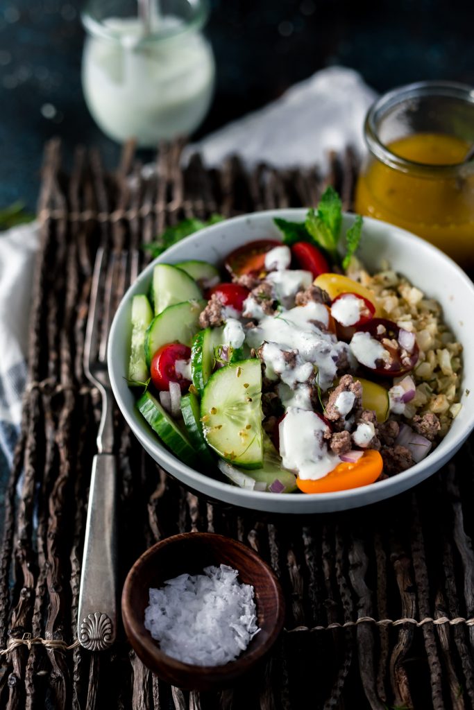 Gluten Free Greek Lamb Bowls • A Simple Pantry