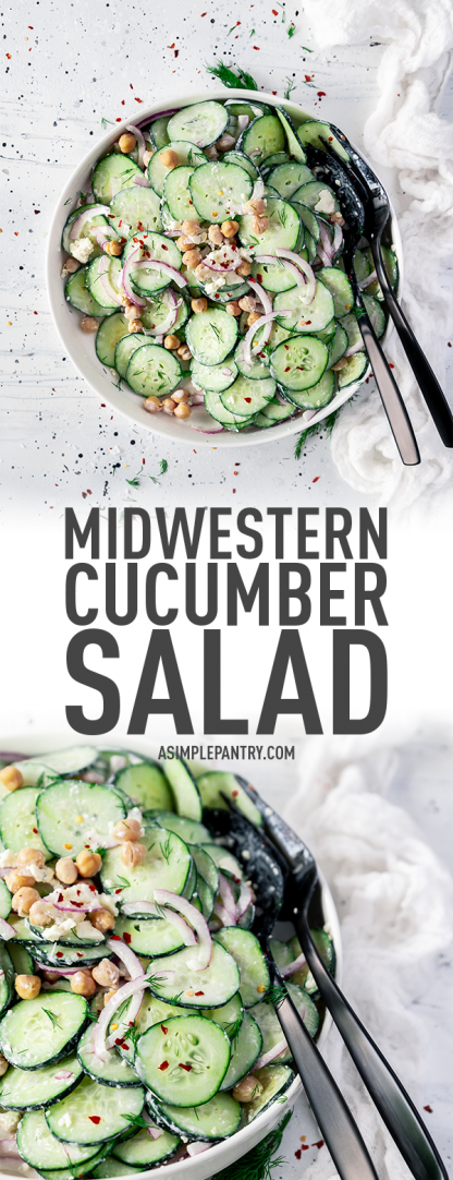 Easy Midwestern Cucumber Salad • A Simple Pantry