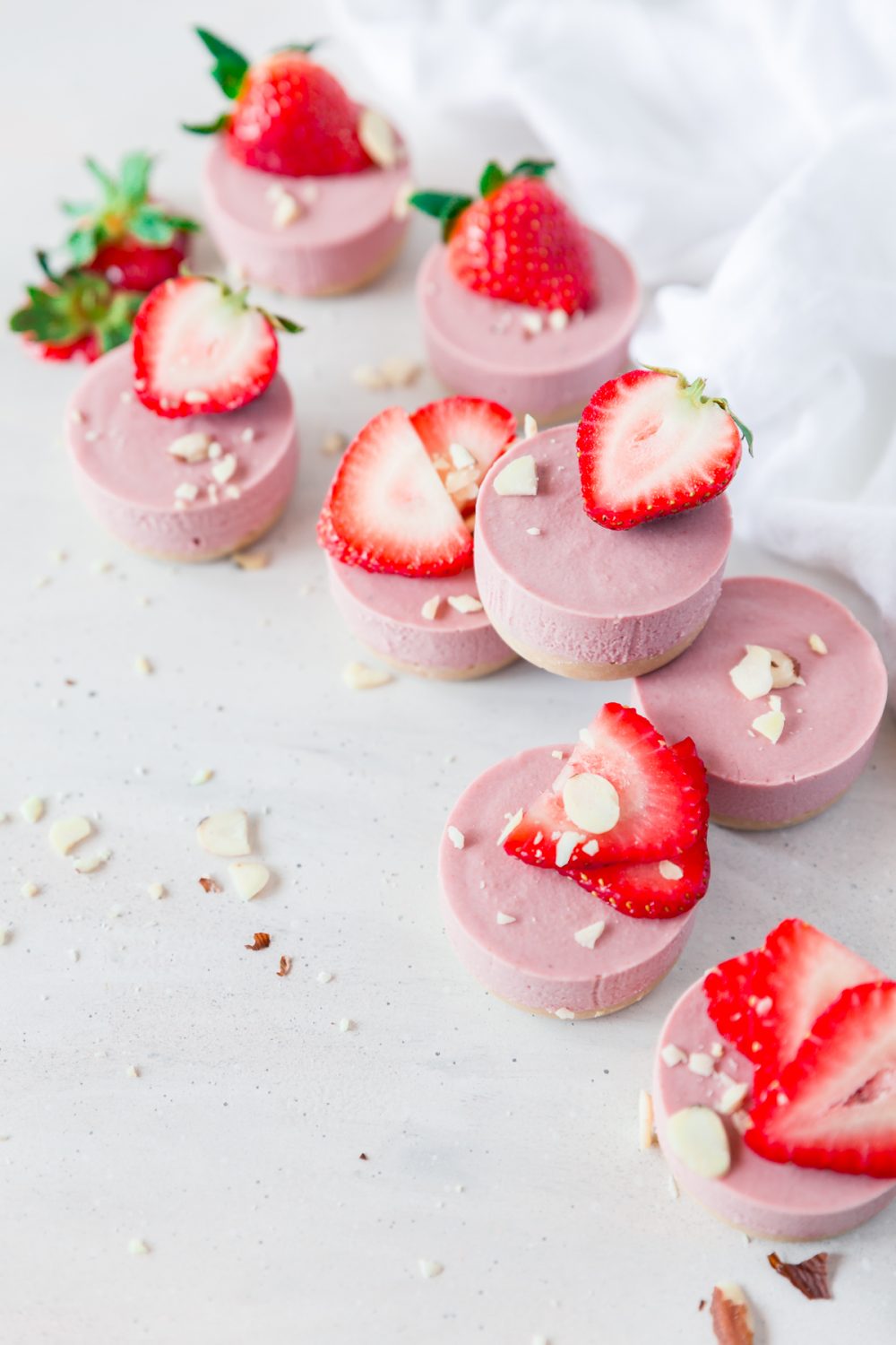 No Bake Mini Vegan Strawberry Cheesecakes A Simple Pantry
