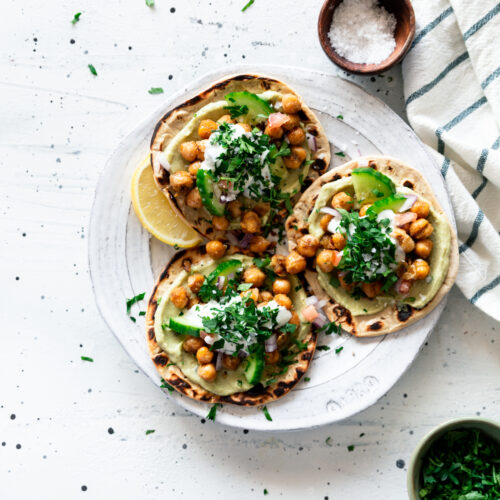 Deconstructed Falafel Pita Tacos • A Simple Pantry