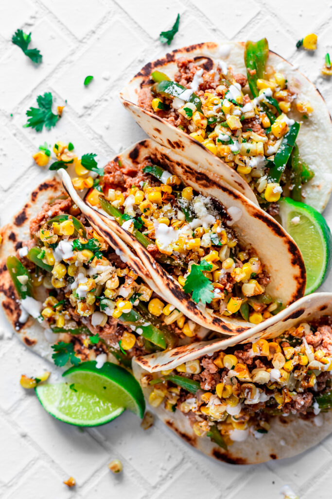 Corn Chimichurri Pork Tacos Recipe • A Simple Pantry