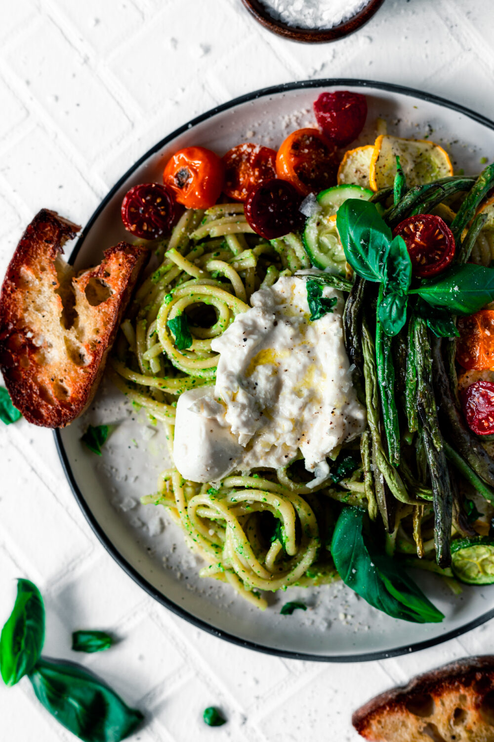 Walnut Pesto Pasta With Roasted Summer Vegetables • A Simple Pantry 7848