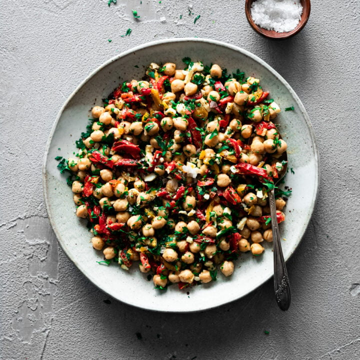 Mediterranean Chickpea Salad Recipe • A Simple Pantry